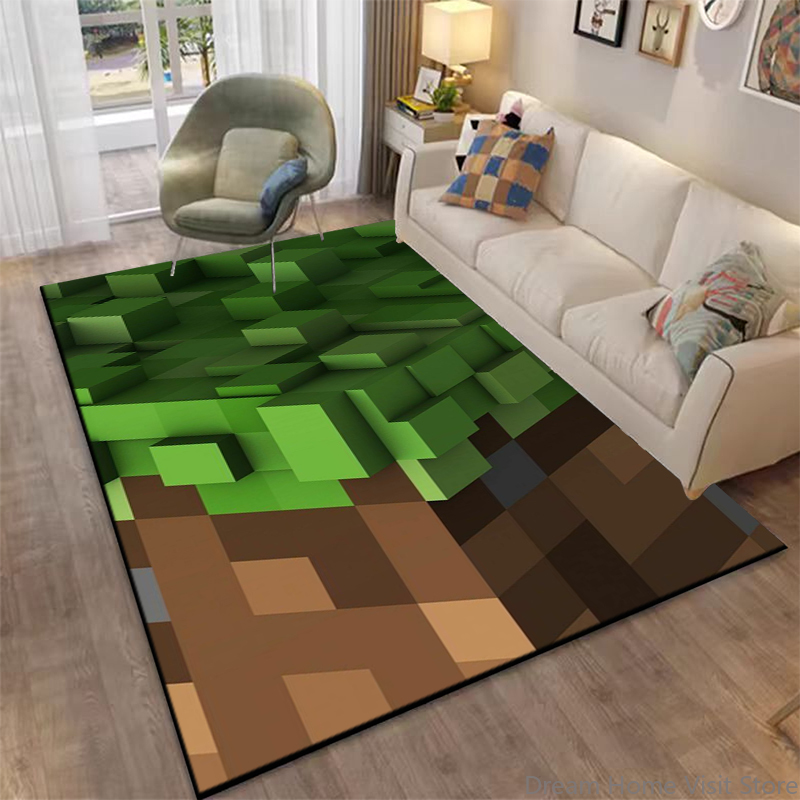 Home Textiles Plaid - 3D Abstract Mirror Geometric Illusion Area