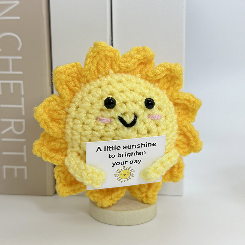 Home And Textiles Today - Funny Positive Crochet Sunshine Doll Desktop
