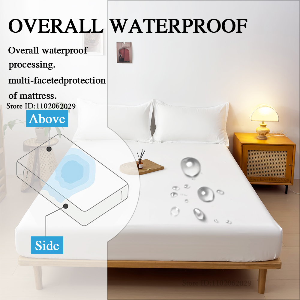 Waterproof Mattress Cover Bed  - огляд і ціна Quality Home Textiles