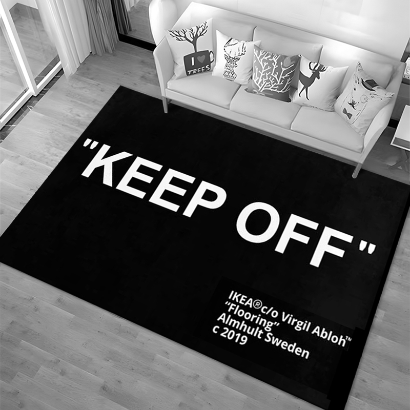 Keep Off Area Rugs 3D Printed  - огляд і ціна Home Textiles Plaid