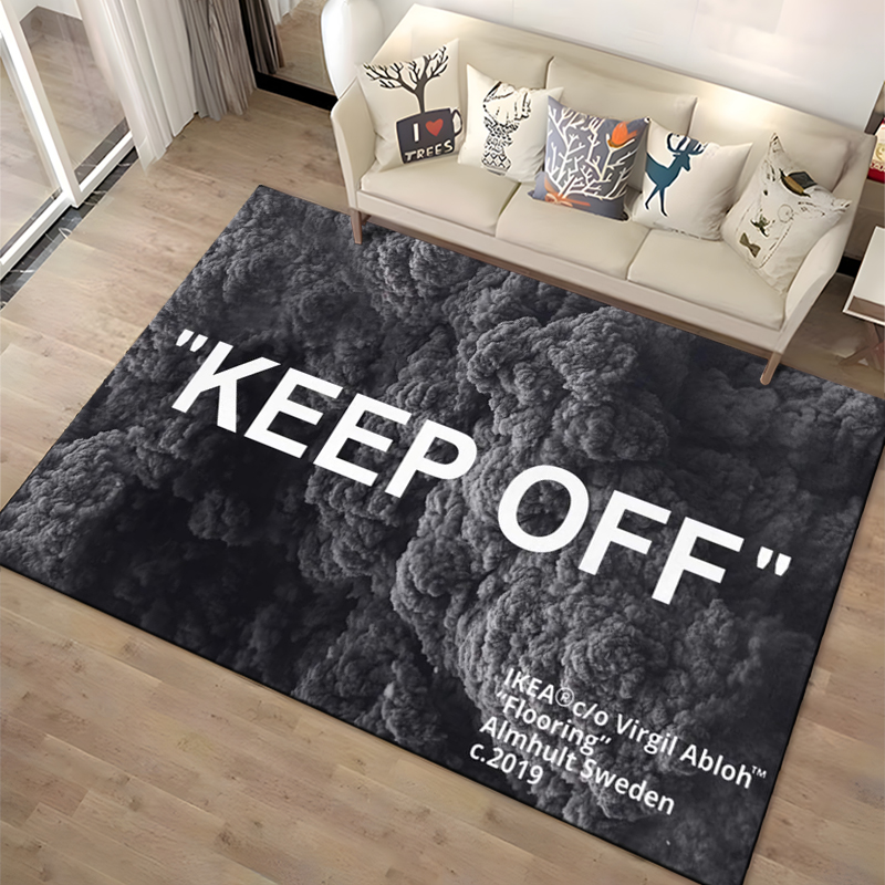 Keep Off Area Rugs 3D Printed  - огляд і ціна Home Textiles Plaid