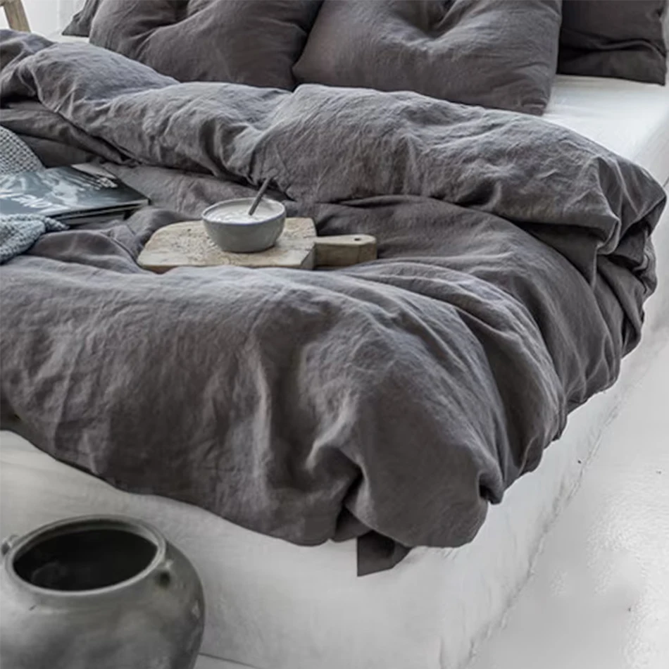 100% Linen Bed Duvet Cover Sto - огляд і ціна Quality Home Textiles