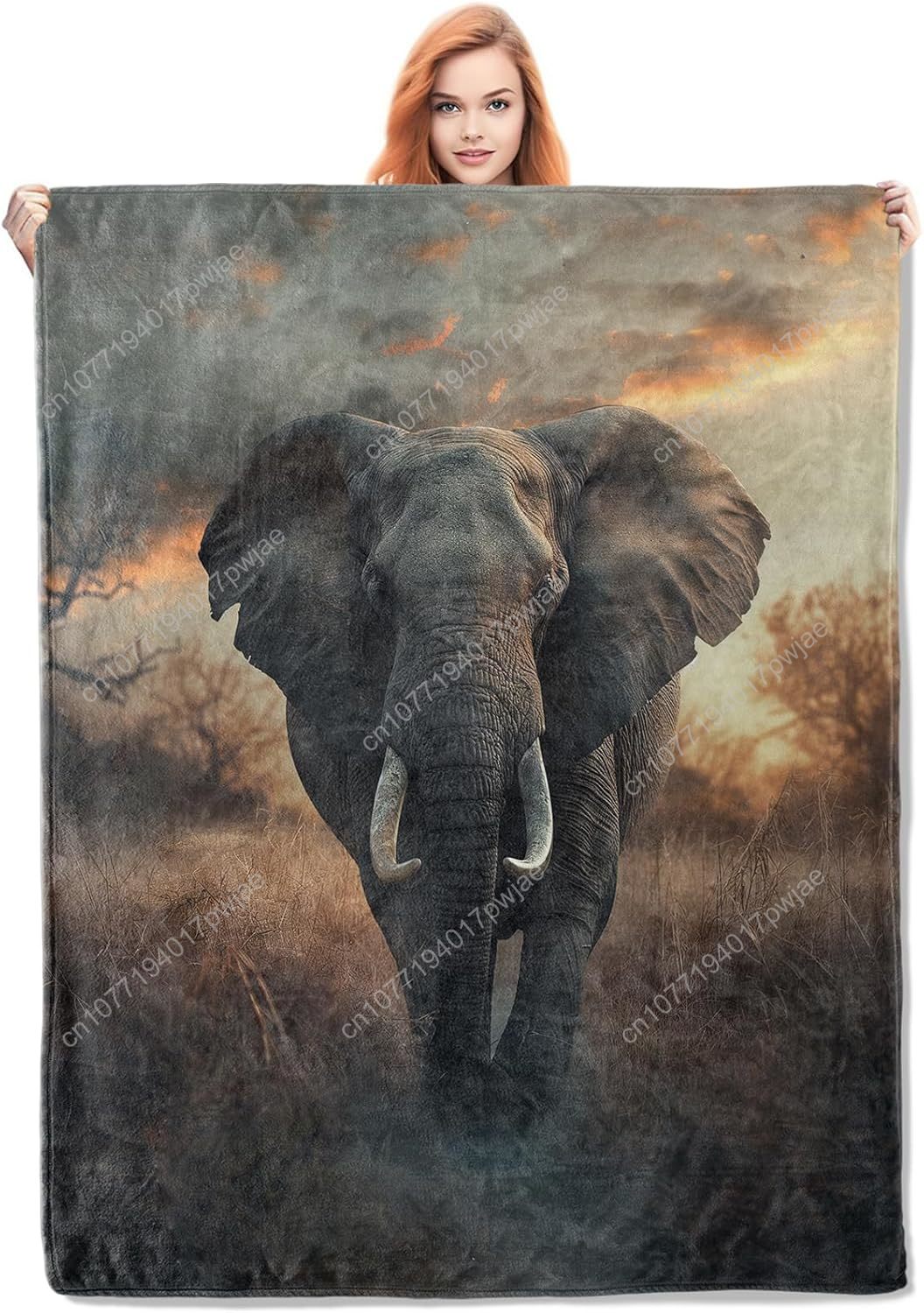 Elephant Fleece Blanket, Reali - огляд і ціна Quality Home Textiles