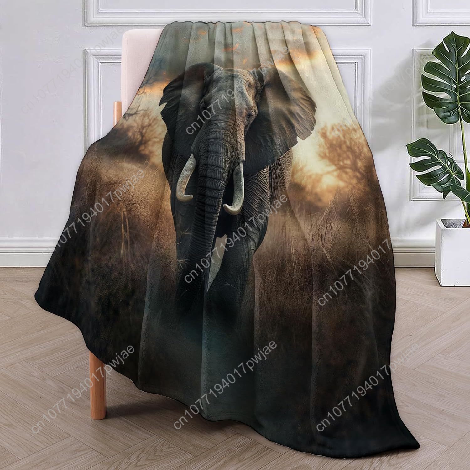 Elephant Fleece Blanket, Reali - огляд і ціна Quality Home Textiles