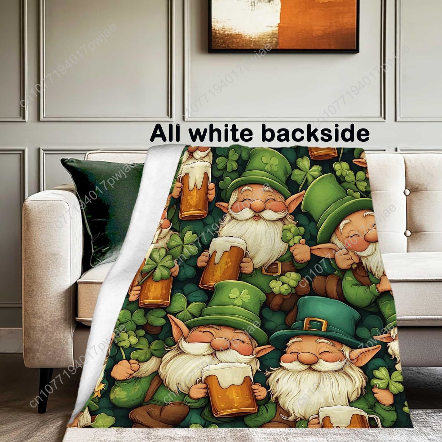 St. Patrick’s Day Gnome Throw  - огляд і ціна Quality Home Textiles