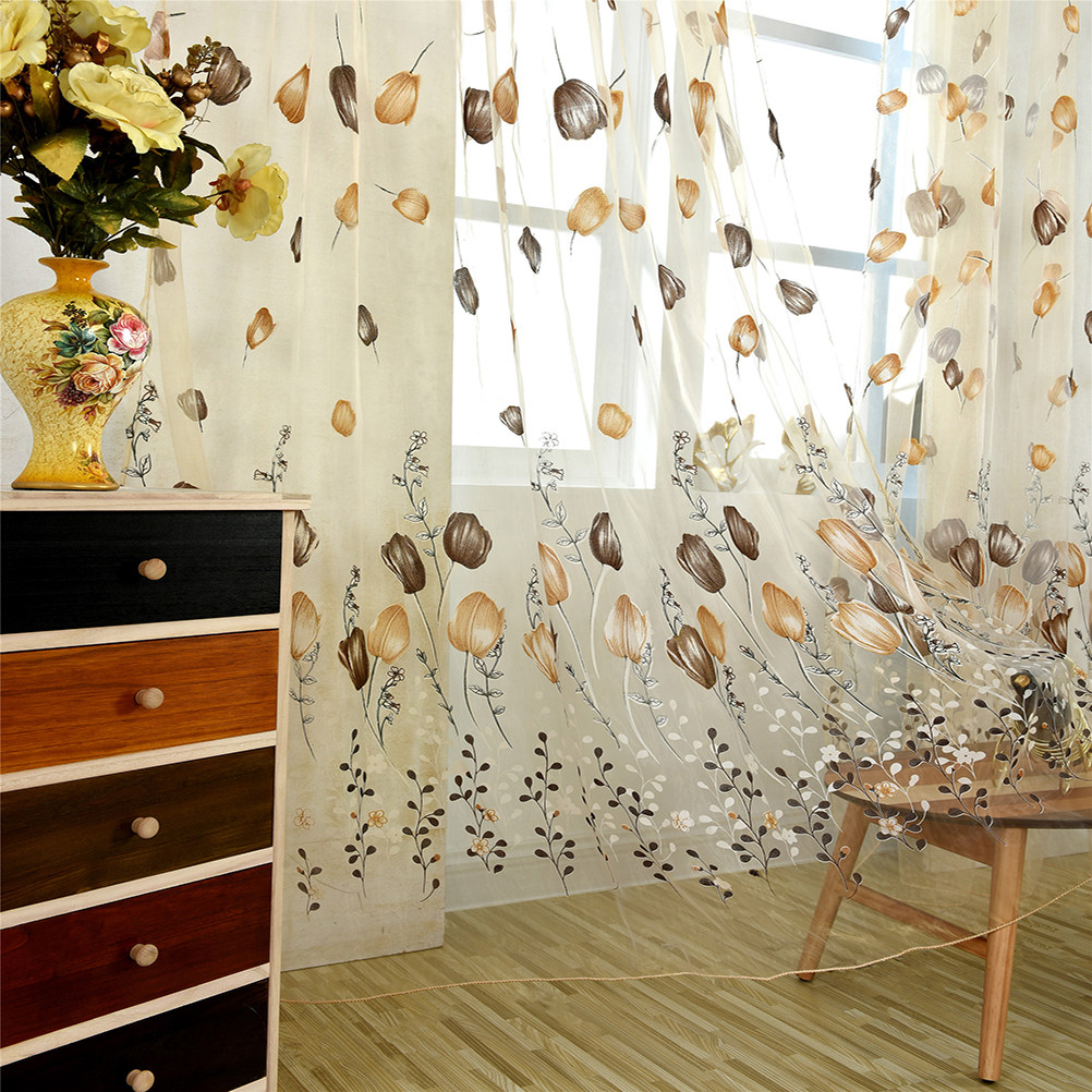100x200cm Tulip Voile Curtains - огляд і ціна Curtain Sheer Voile
