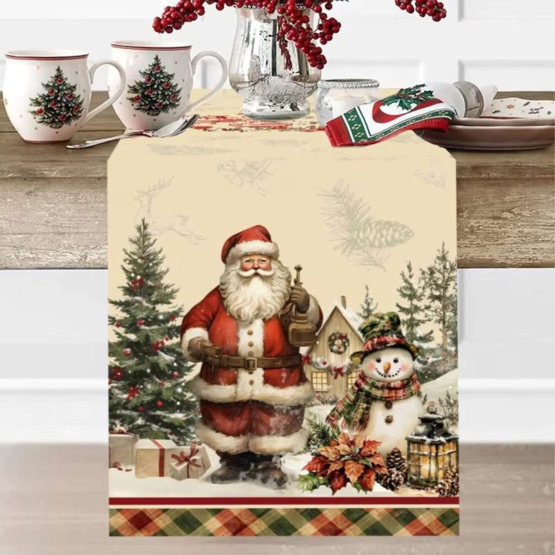 VIKAMA Christmas Table Runner  - огляд і ціна Home Textiles Plaid