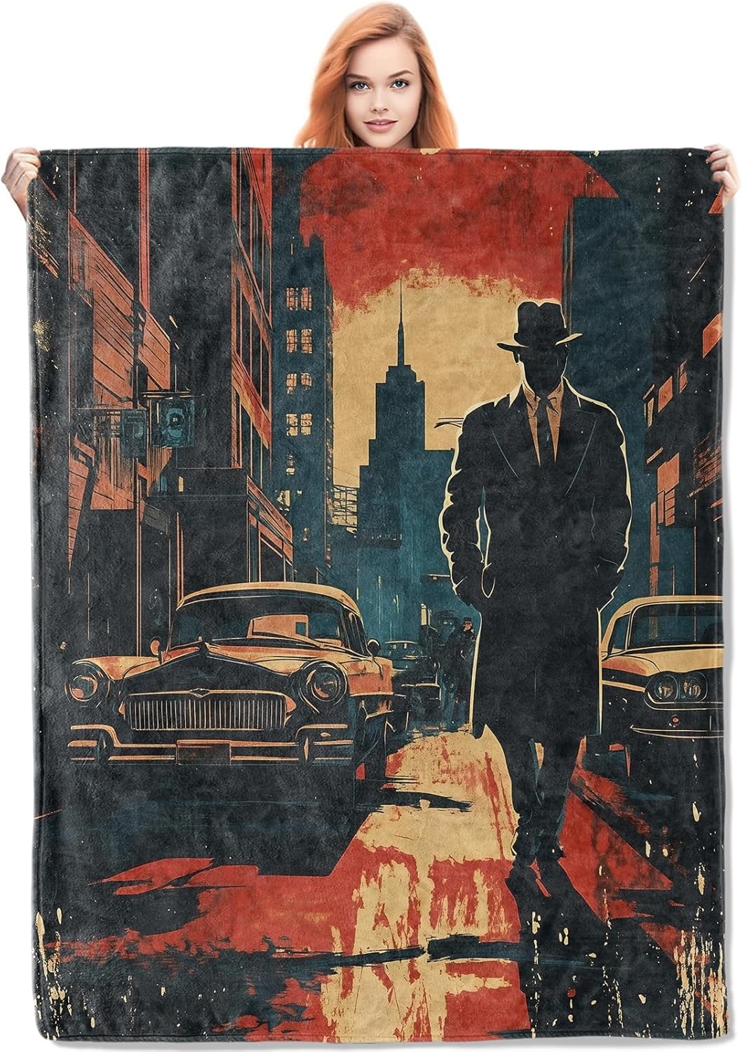 Noir Detective Blanket Gifts f - огляд і ціна Quality Home Textiles