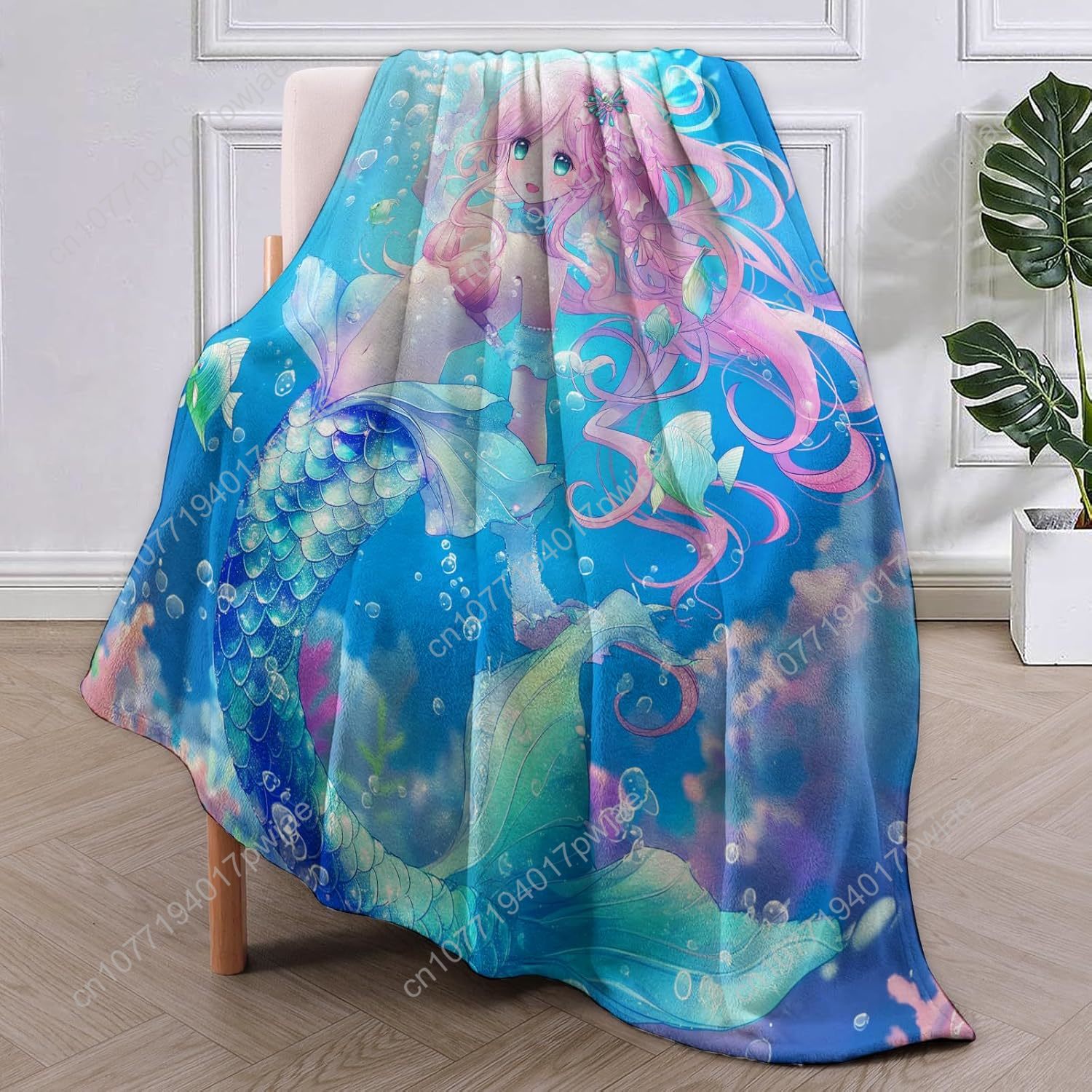 Cute Mermaid Blanket Cartoon F - огляд і ціна Quality Home Textiles