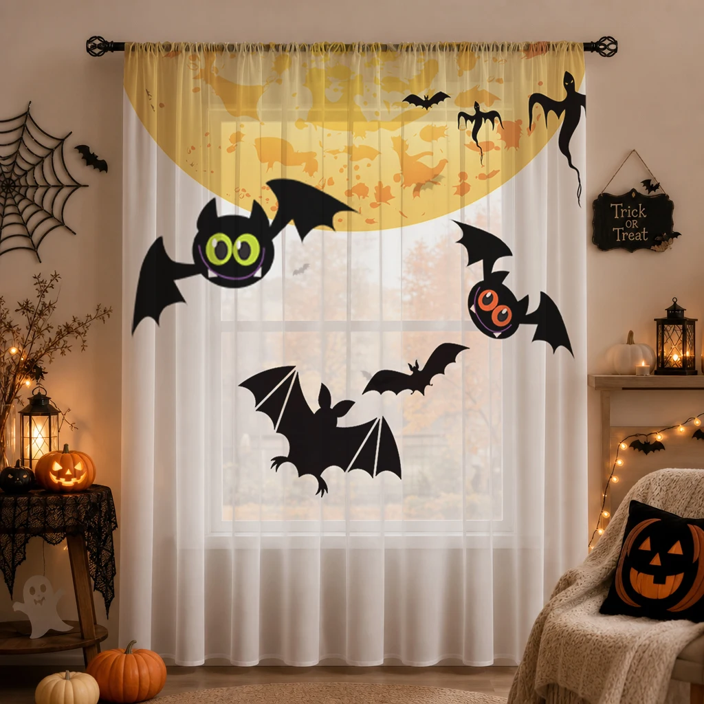 Halloween Day Gradient Sheer C - огляд і ціна Curtain Sheer Voile