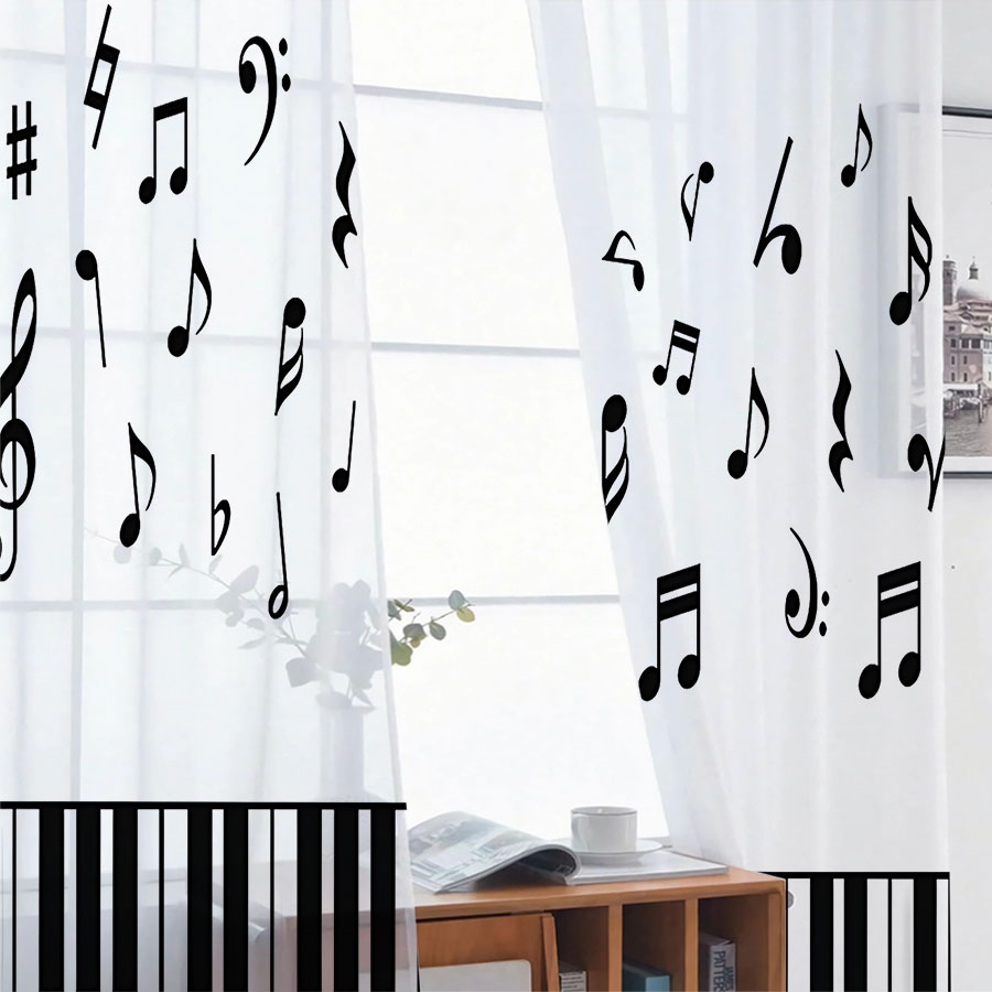 2PCS Digital Print Sheer Curta - огляд і ціна Curtain Sheer Voile
