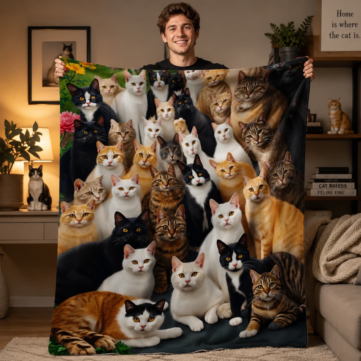 1pc Cat Group Soft Blanket, Su - огляд і ціна Home Textiles Group