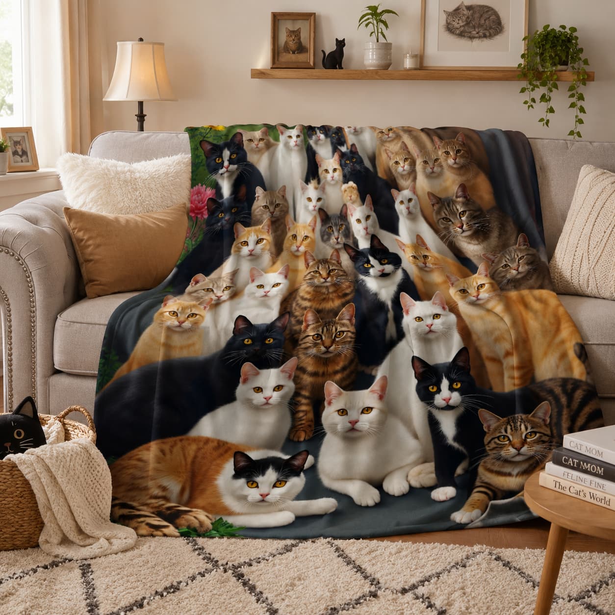 1pc Cat Group Soft Blanket, Su - огляд і ціна Home Textiles Group